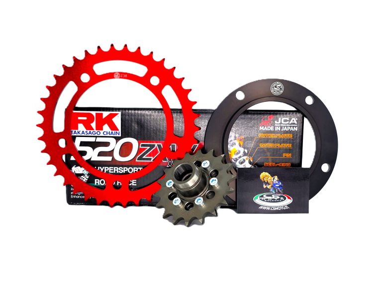 KIT CATENA TIPO 1 T MAX 500 04-11 CORONA ROSSA - CATENA RK NERA