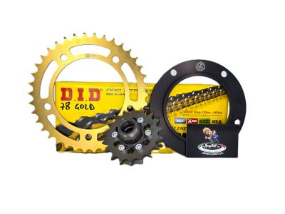 KIT CATENA TIPO 1 T MAX 500 04-11 CORONA ORO - CATENA DID ORO CS MOTO®