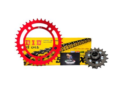 KIT CATENA TIPO 4 T MAX 560 20-26 CORONA ROSSA - CATENA DID ORO CS MOTO®