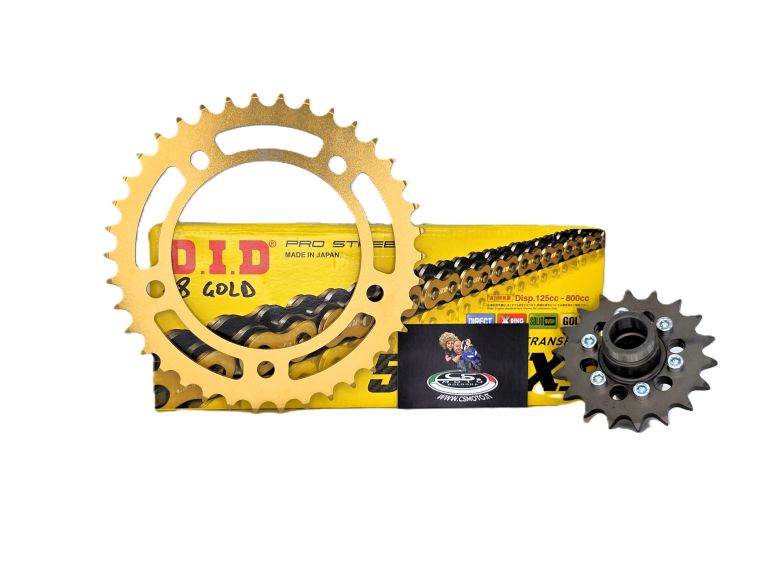 KIT CATENA TIPO 4 T MAX 560 20-26 CORONA ORO - CATENA DID ORO