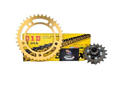 KIT CATENA TIPO 4 T MAX 560 20-26 CORONA ORO - CATENA DID ORO CS MOTO®